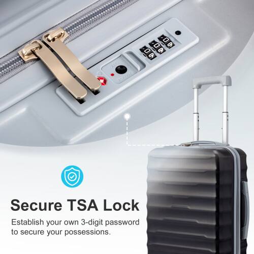 Secure TSA Lock  
Establish your own 3-digit password to secure your possessions.