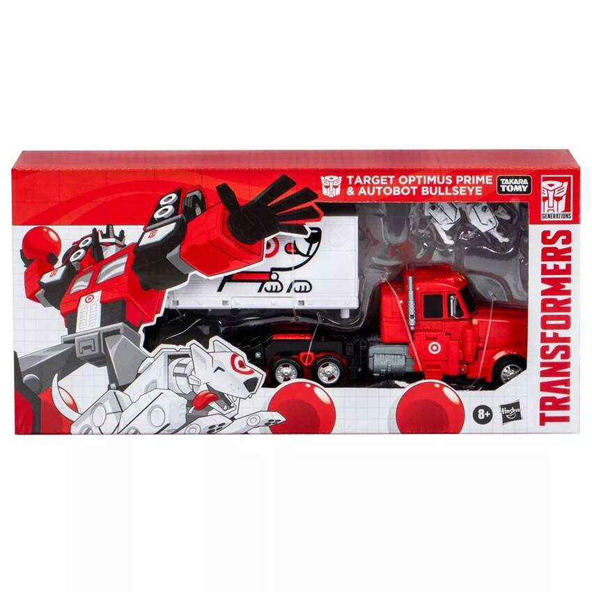 TARGET OPTIMUS PRIME & AUTOBOT BULLSEYE  
TAKARA TOMY  
GENERATIONS  
TRANSFORMERS  
8+