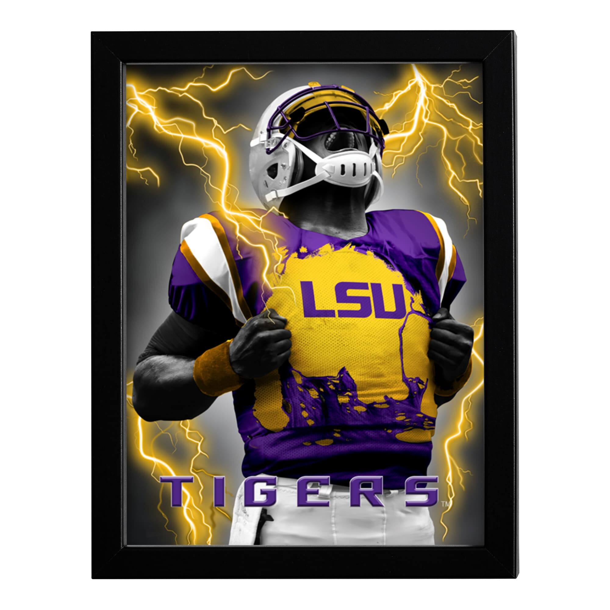 LSU Tigers 14" x 18" Framed 3D Lenticular Art