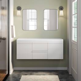 Render 48" Wall-Mount Bathroom Cabinet Basin Not Included by Modway - White