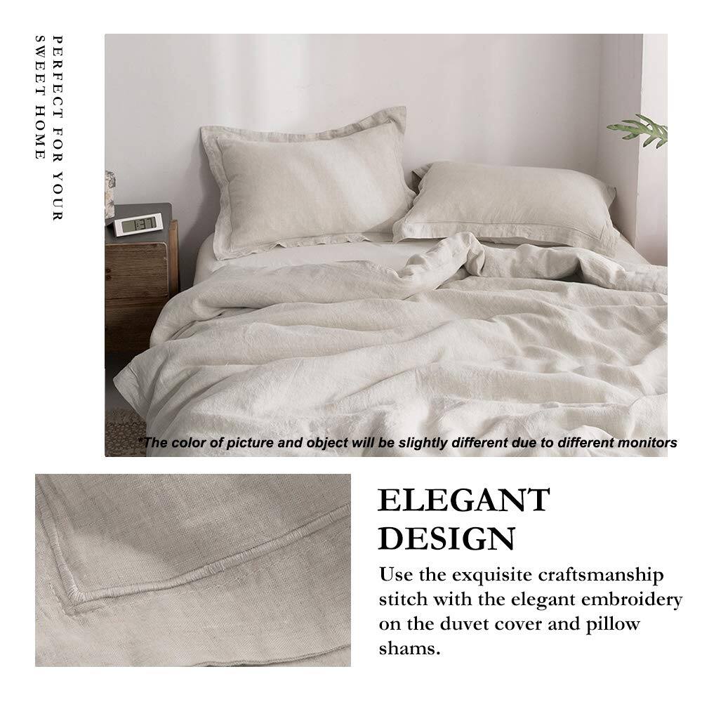 **SWEET HOME PERFECT FOR YOUR**

The color of picture and object will be slightly different due to different monitors

**ELEGANT DESIGN**

Use the exquisite craftsmanship stitch with the elegant embroidery on the duvet cover and pillow shams.