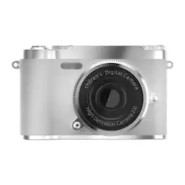Cluzine - Digital Camera, 50MP Retro-Style Camera with Dual Lens & Built-in Fill Light