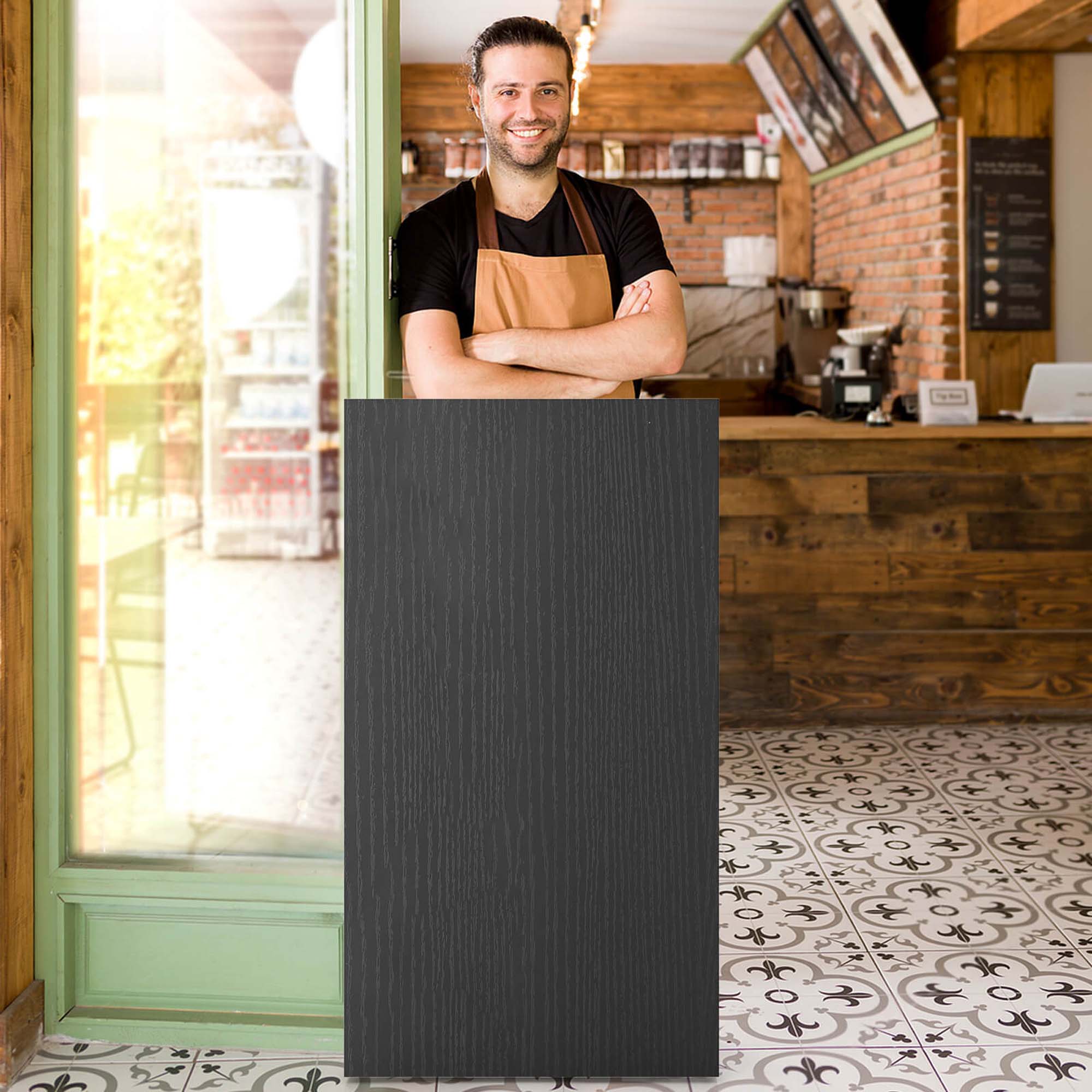 Alt View 3. Costway - Costway 41" Presentation Podium with 2 Storage Shelves Laptop Computer Cart 4 Casters Black - Black.