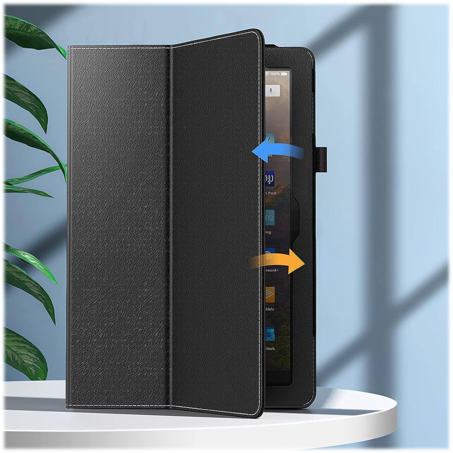 Alt View 13. SaharaCase - EliteFold Folio Case for Samsung Galaxy Tab A9+ - Scorpion Black.