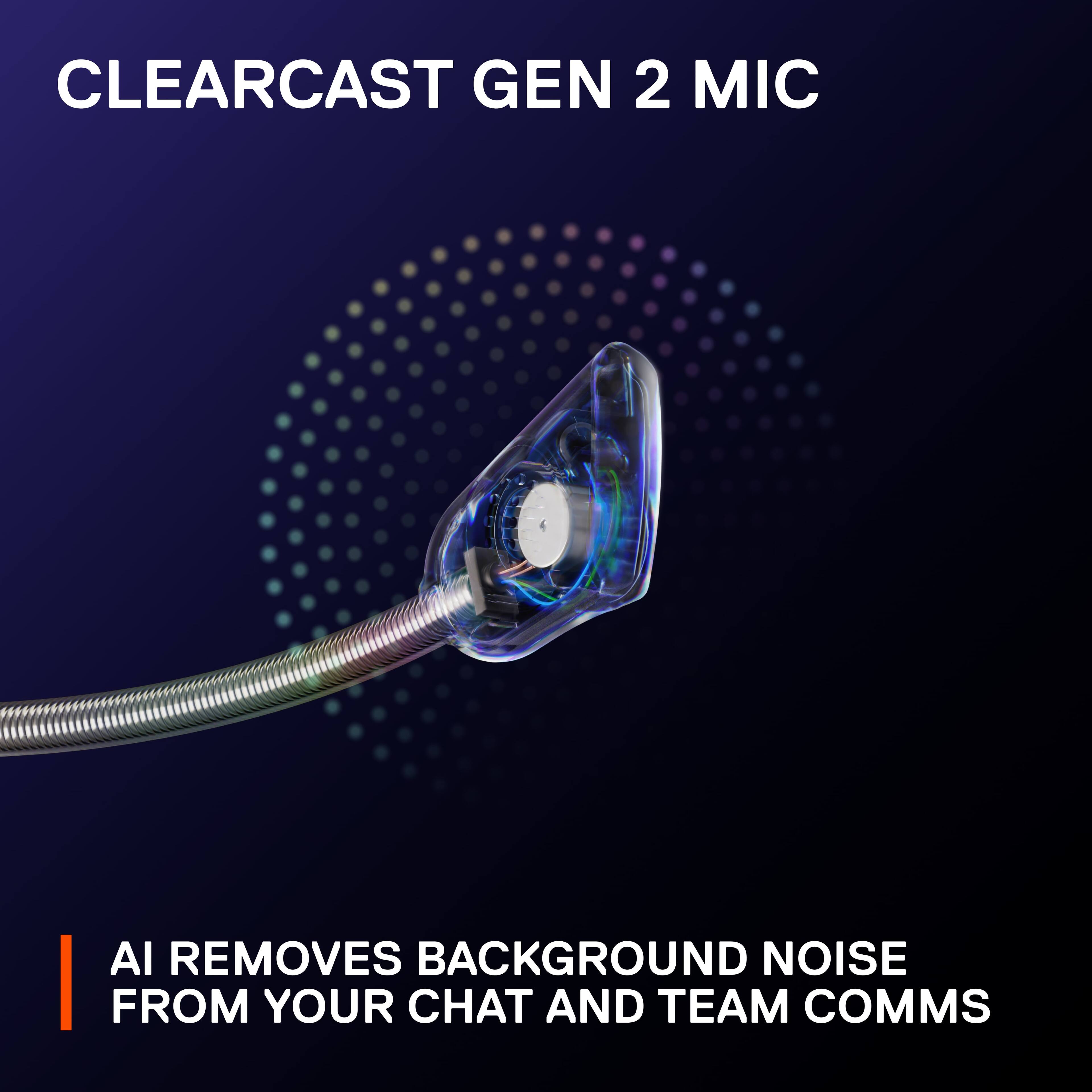 CLEARCAST GEN 2 MIC: AI REMOVES BACKGROUND NOISE FROM YOUR CHAT AND TEAM COMMS