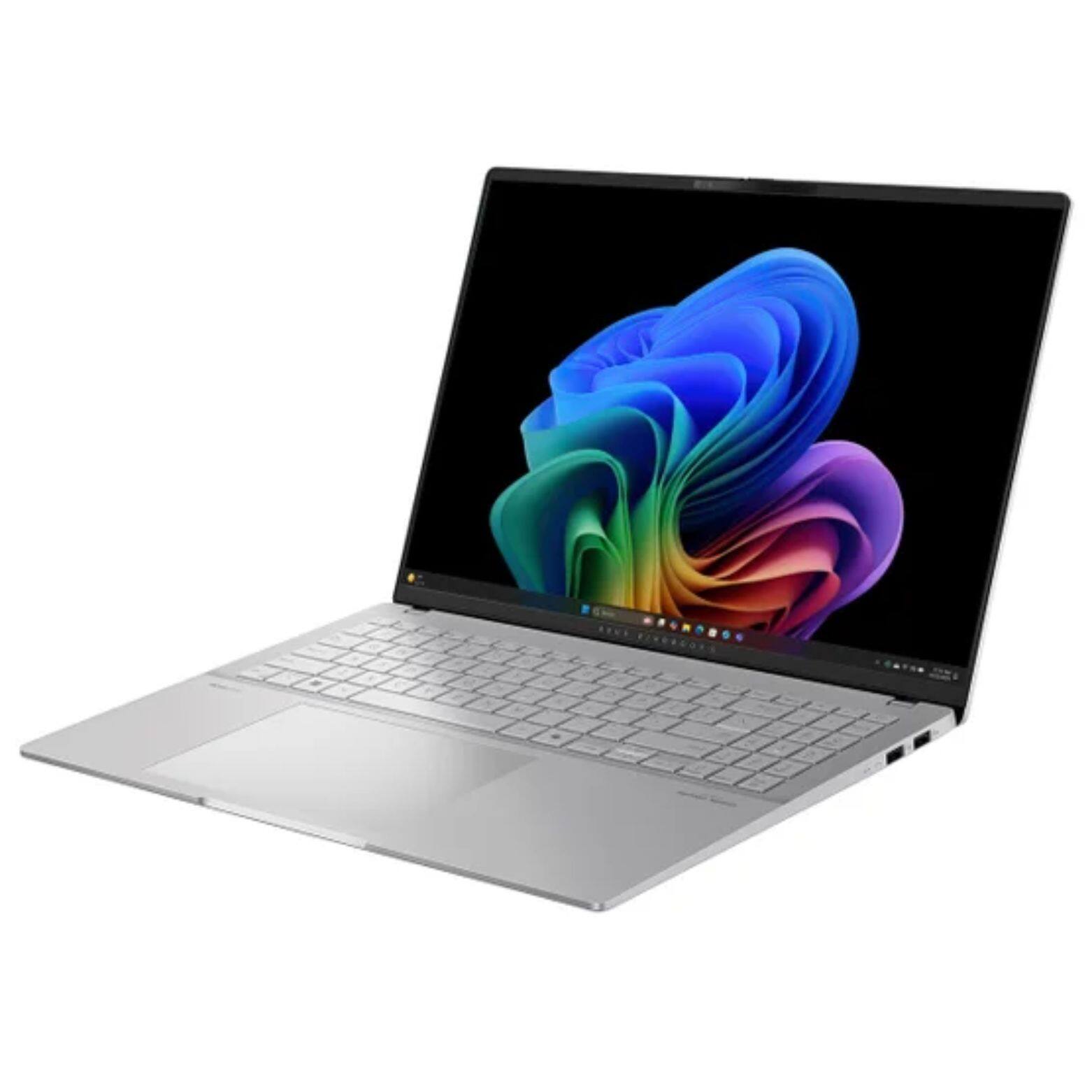 Alt View 2. ASUS - Vivobook S16 16" OLED Copilot+ AMD Ryzen AI 9 365 2.0 GHz up to 5.0 GHz 32GB 1TB SSD AMD Radeon 880M Windows 11 Home - Silver.