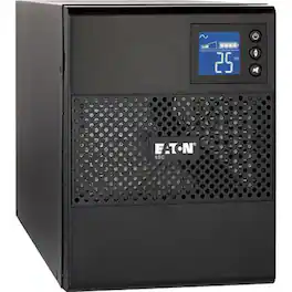 Eaton - 5SC UPS 1500 VA 1080 Watt 120V Line-Interactive Battery Backup Tower USB - Tower - 5 Minute Stand-by - 110 V AC - Black
