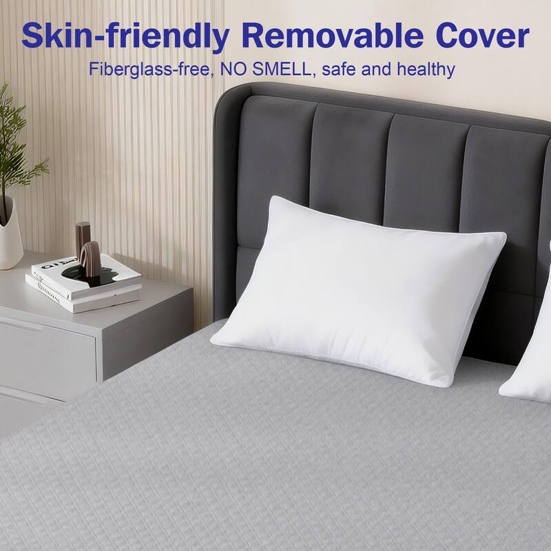 Skin-friendly Removable Cover  
Fiberglass-free, NO SMELL, safe and healthy