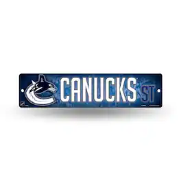 Rico Industries - Vancouver Canucks NHL Hockey 16" Street Sign Fan Wall Decor - Multi