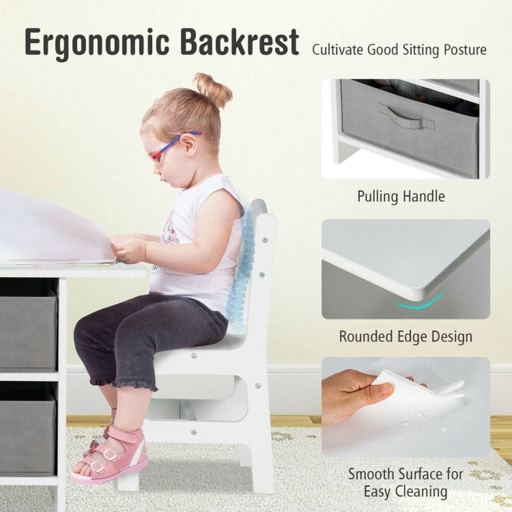 Ergonomic Backrest  
Cultivate Good Sitting Posture  

Pulling Handle  
Rounded Edge Design  
Smooth Surface for Easy Cleaning