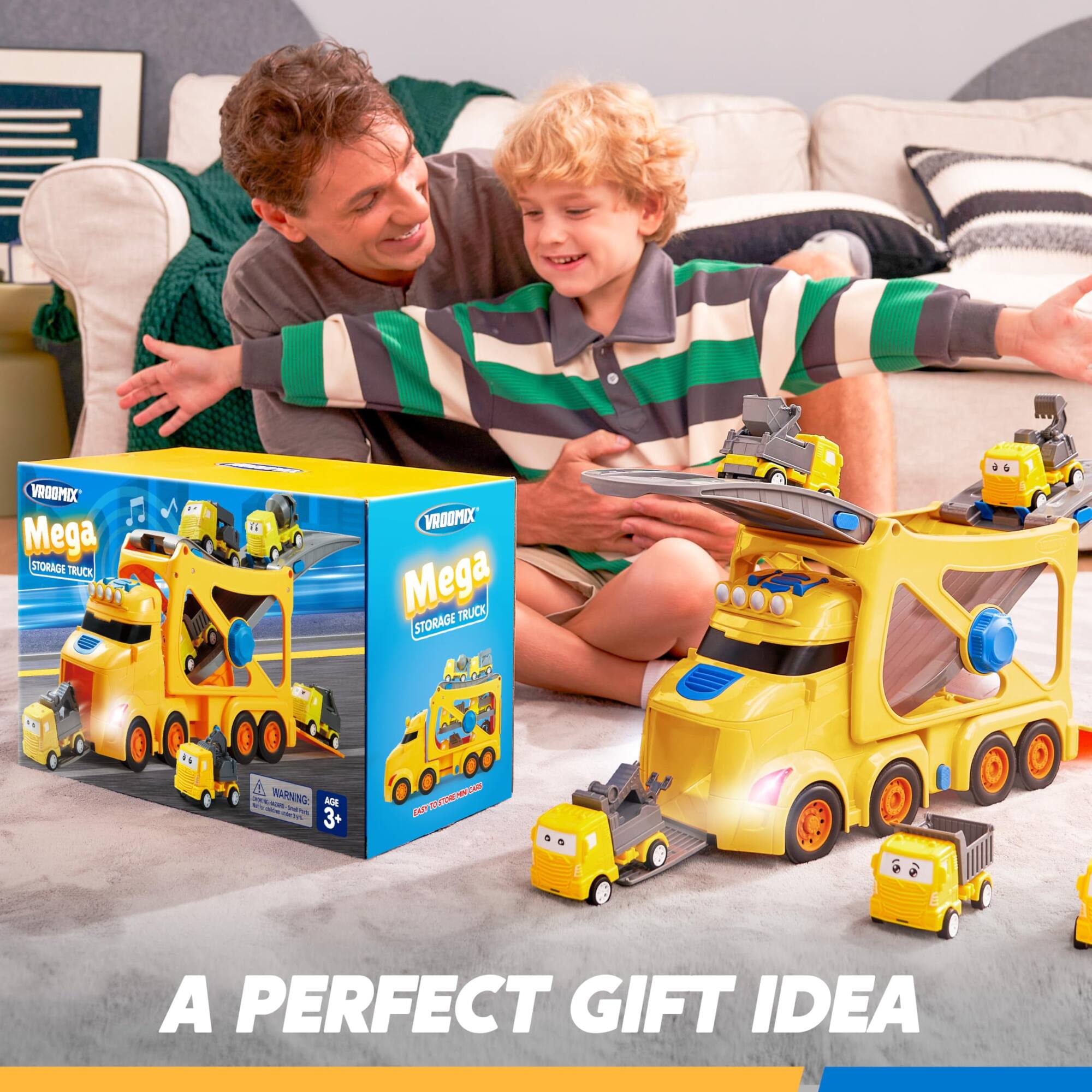 VROOMIX Mega STORAGE TRUCK  
F VROOMIX Mega TRUCK STORAGE  
A PERFECT GIFT IDEA
