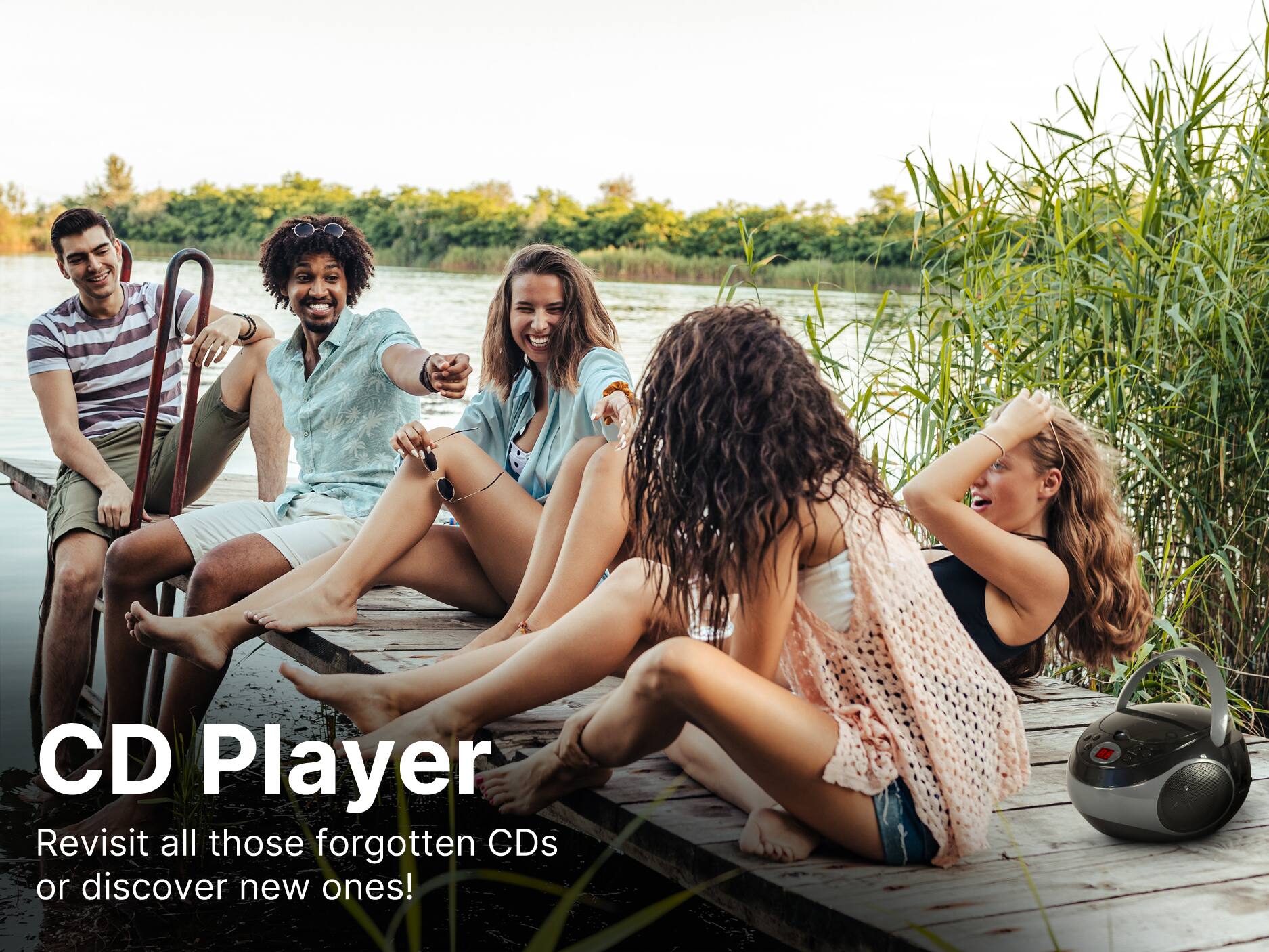 CD Player
Revisit all those forgotten CDs or discover new ones!