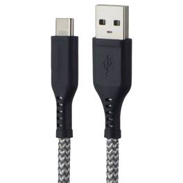 Ventev - 6-Foot Braided High-Speed USB-A to USB-C Cable - Gray