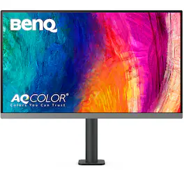 BenQ - AQCOLOR PD2706UA Designer 27" IPS LED 4K UHD Monitor with DisplayHDR 400 and Ergo Stand (USB Type-C,HDMI,DP) - Gray