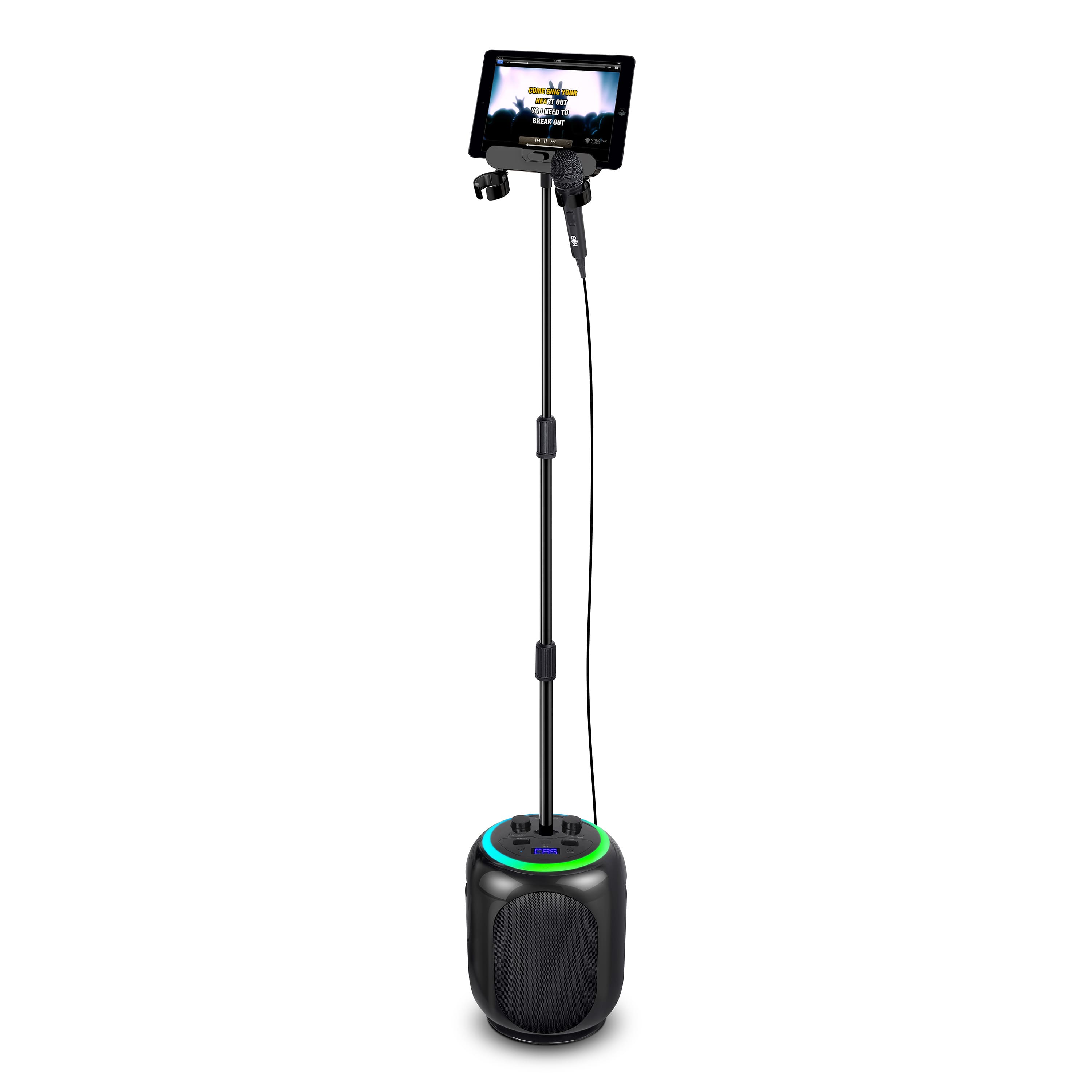 Front. Singing Machine - Home Stage Groove Karaoke System - Black.
