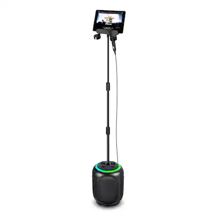 Front. Singing Machine - Home Stage Groove Karaoke System - Black.