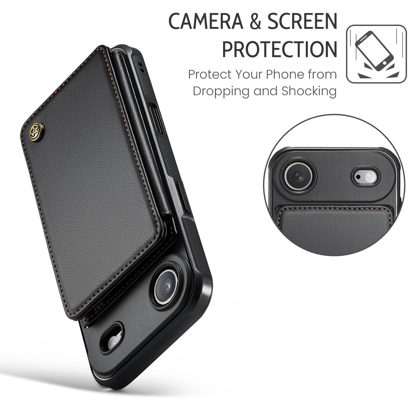 CAMERA & SCREEN PROTECTION  
Protect Your Phone from Dropping and Shocking