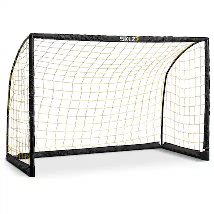 Front. SKLZ - SKLZ Youth Striker Goal, 6 x 4, Black/Yellow - Black/Yellow.