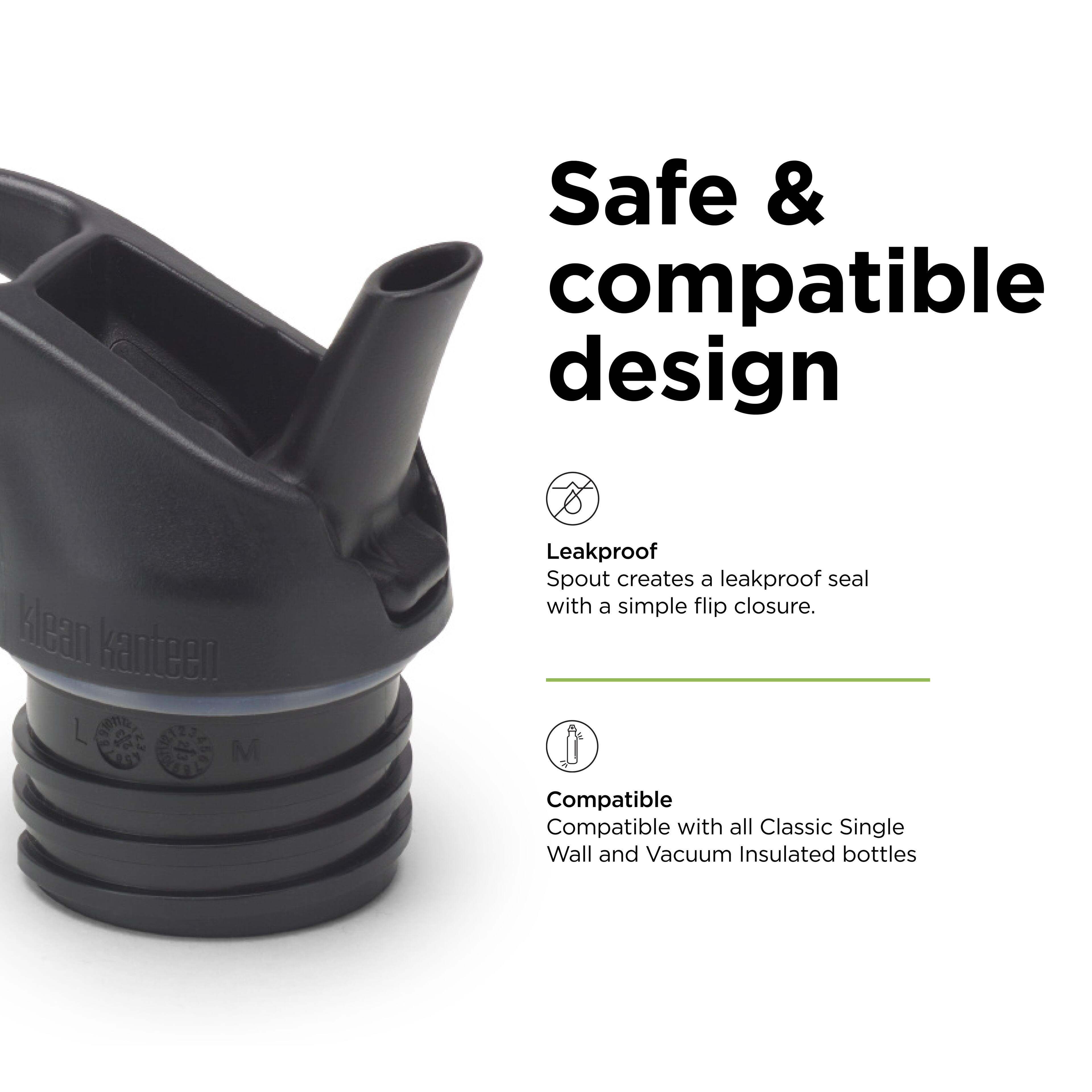 Safe & compatible design

Leakproof Spout creates a leakproof seal with a simple flip closure.

Compatible with all Classic Single Wall and Vacuum Insulated bottles