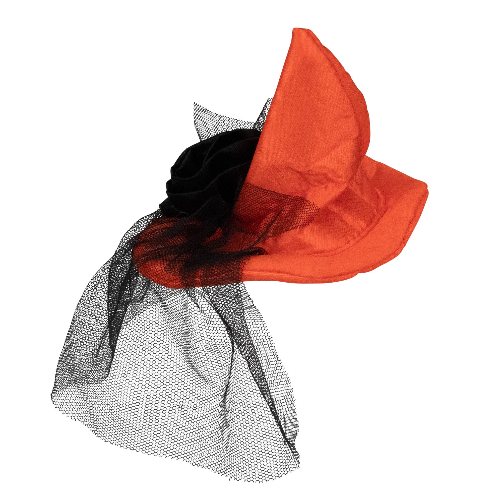 Alt View 1. Northlight - 8" Orange Hair Barrette Costume Accessory - Orange.