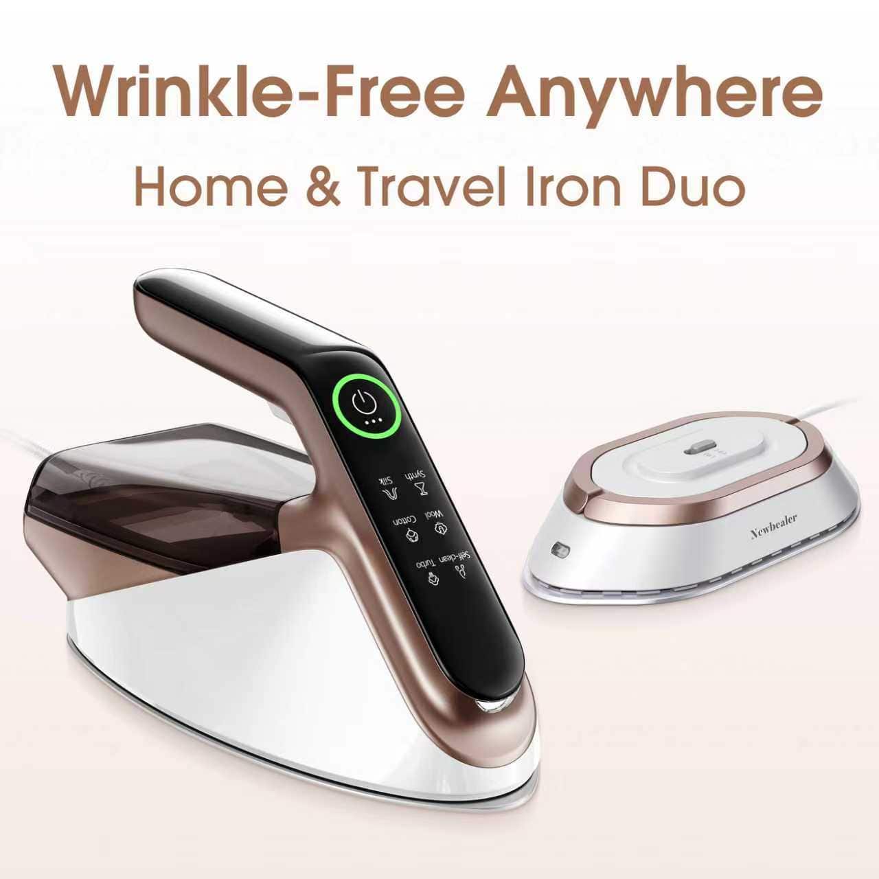 Wrinkle-Free Anywhere Home & Travel Iron Duo RS 8 Cotton yoNA 2 ong 24-003 Newbealer