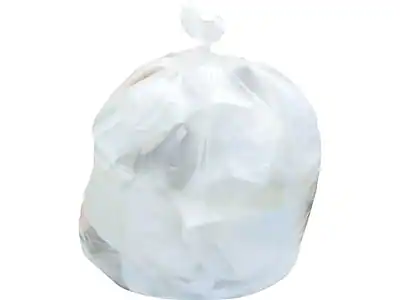 Front. Heritage Bag - 30-33 Gallon Industrial Trash Bag, 33" x 40", High Density, 9 Mic, 500 Bags/Box, 20 Rolls - Natural.