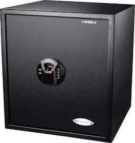 Barska - Large Biometric Fingerprint Keypad Security Home Safe 1.94 Cu Ft - Black