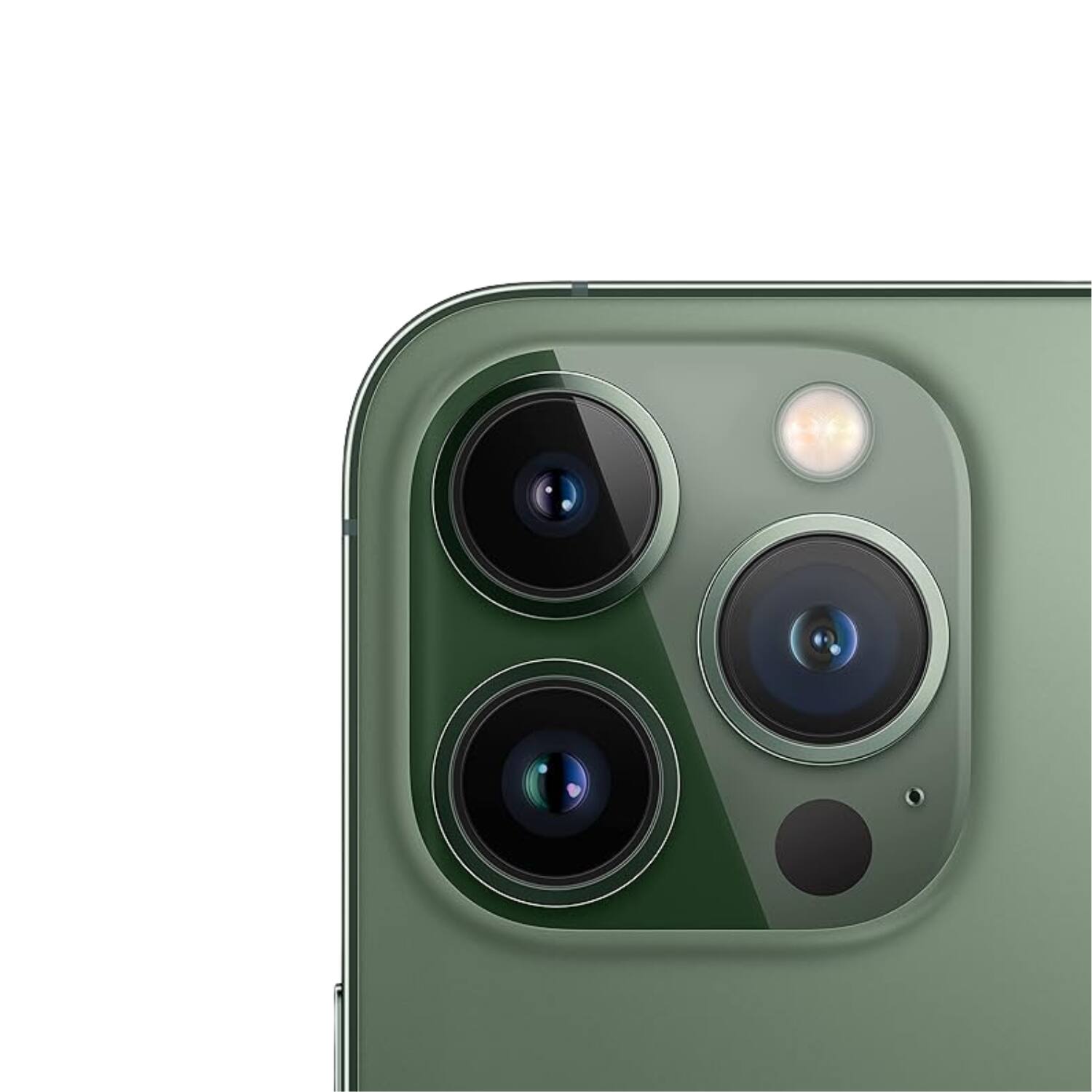 Alt View 1. Apple - iPhone 13 Pro A2483 (Fully Unlocked) 128GB Bundle with Pre-Installed Tempered Glass - Apline Green.