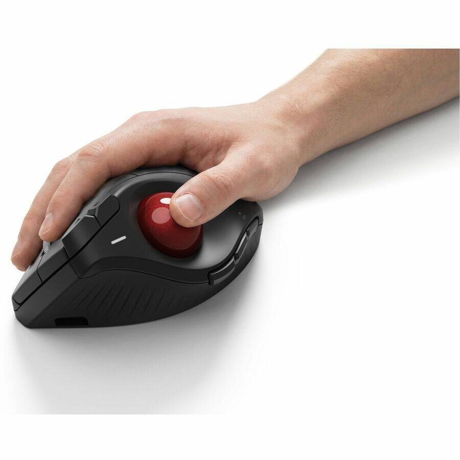 Alt View 4. Kensington - Kensington Pro Fit Ergo Vertical TB675 Trackball - PC, Mac - Optical - Cable/Wireless - Bluetooth/Radio Frequency - 2.40 - Black.