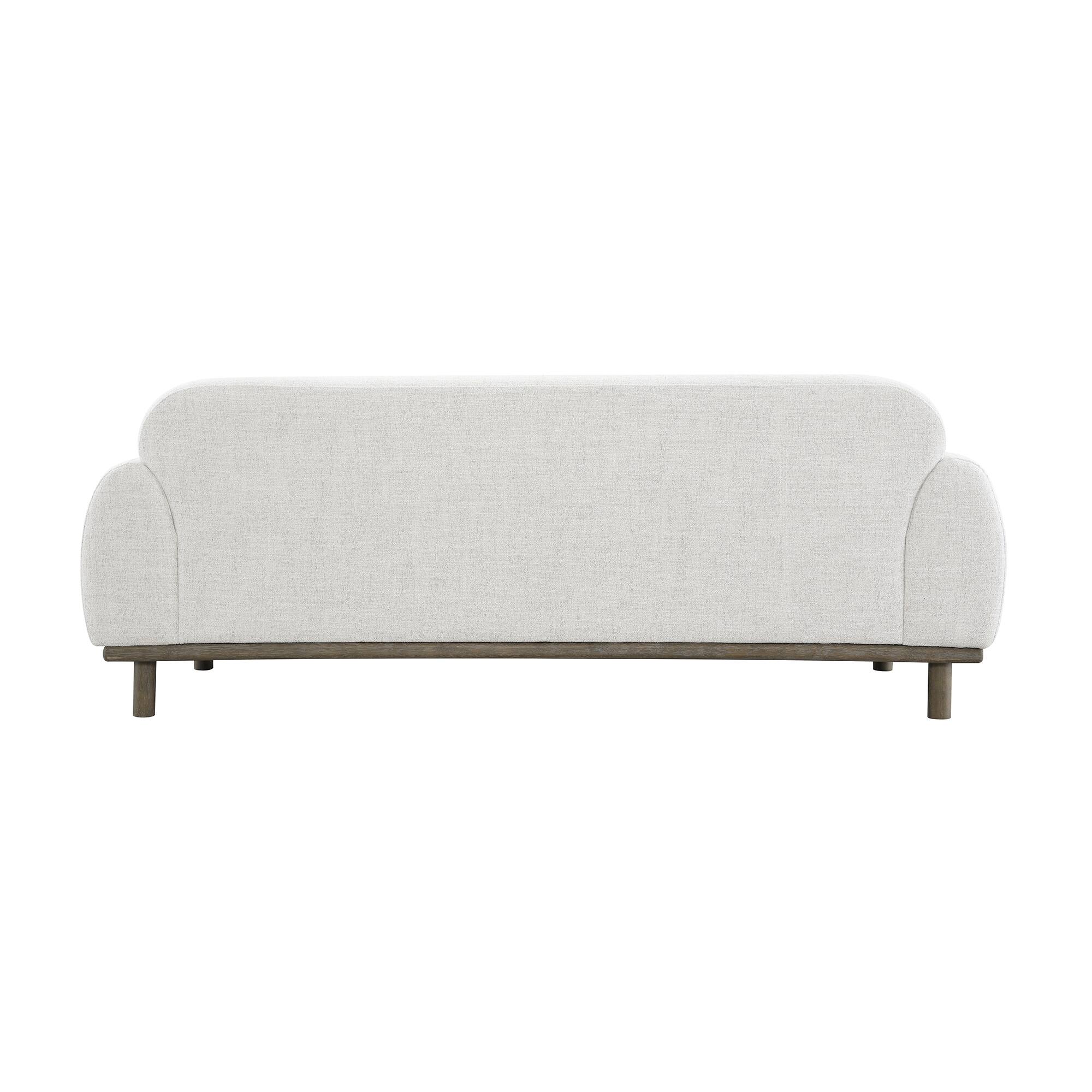 Alt View 1. Vaczon - Cozy Bench-Style Sofa with Soft Cushioning and Plush Accent Pillows, Ideal for Family Room or Lounge - Oat.