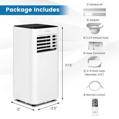 Costway 5000 BTU (8000 BTU ASHRAE) Portable Air Conditioner Costway 5000 BTU (8000 BTU ASHRAE) Portable Air Conditioner