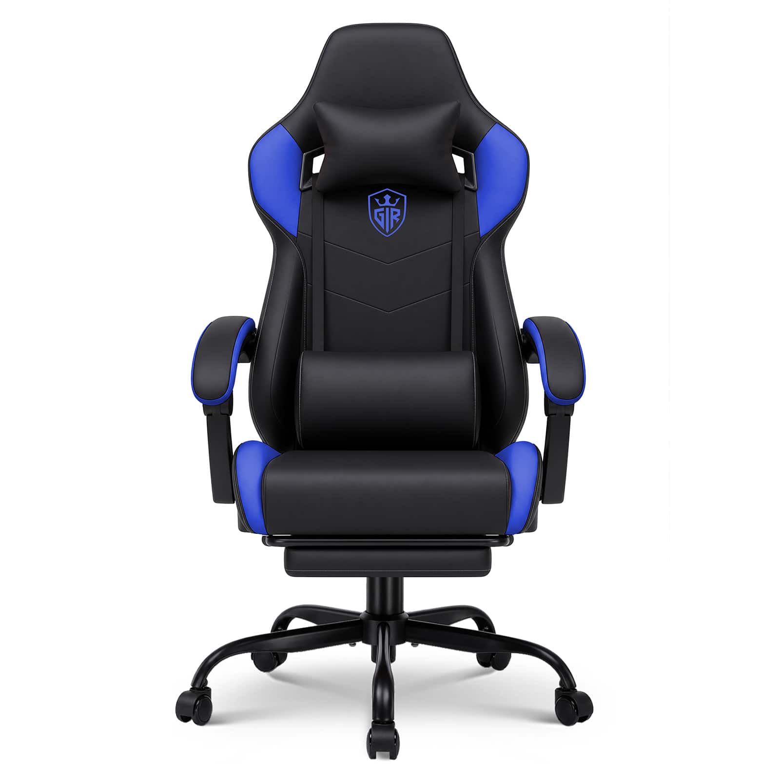 CloudRest Pro - Computer Chairs with Linkage Armrest Ergonomic Gaming Chair High Back Game Chair - Blue