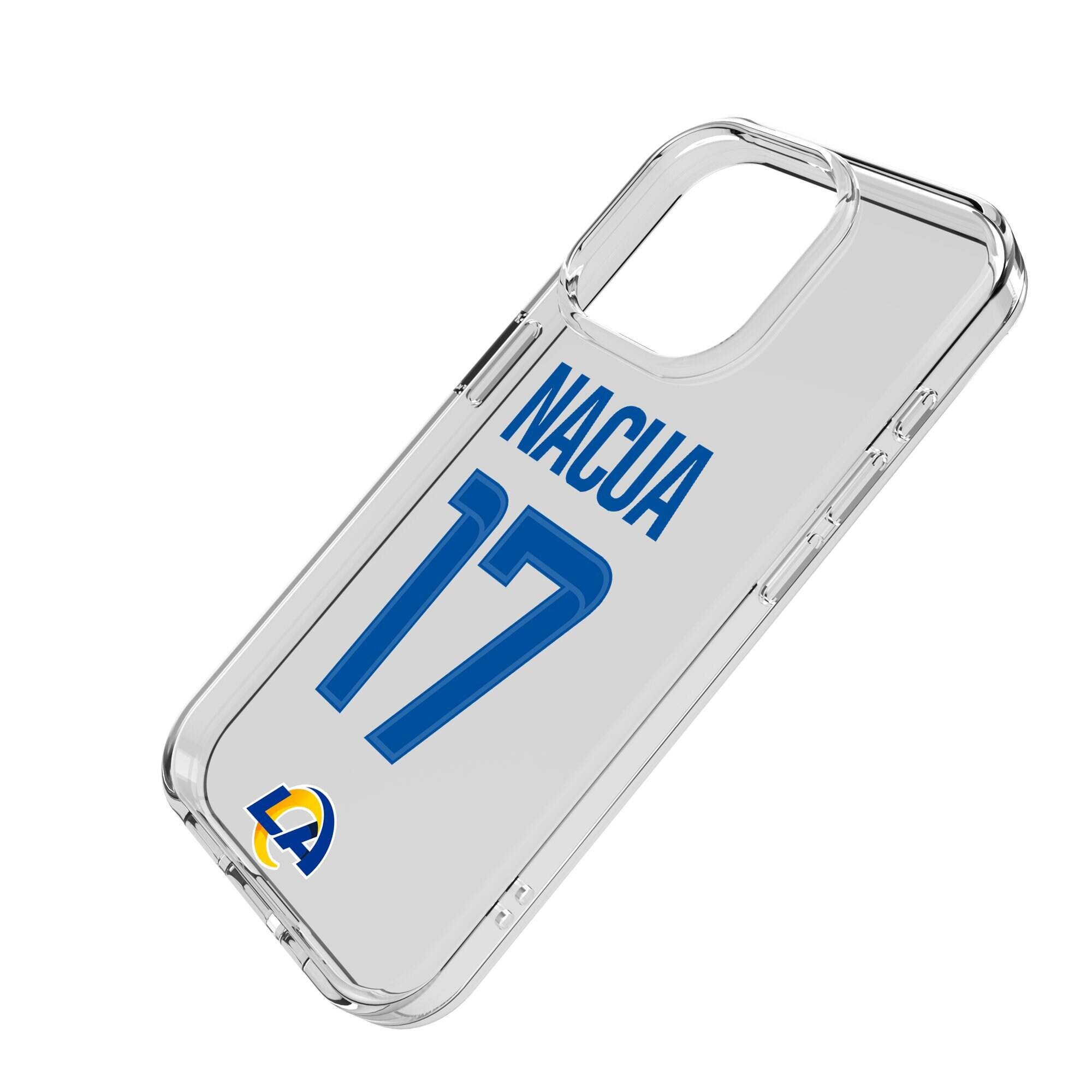 Alt View 1. Keyscaper - Puka Nacua Los Angeles Rams iPhone Clear Case - 15 - Multicolor.