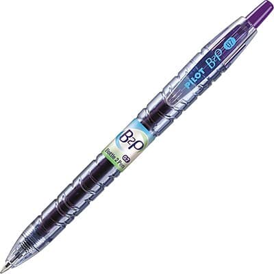 Pilot - B2P Gel Pen, Fine Point, 12/Pack - Purple Ink