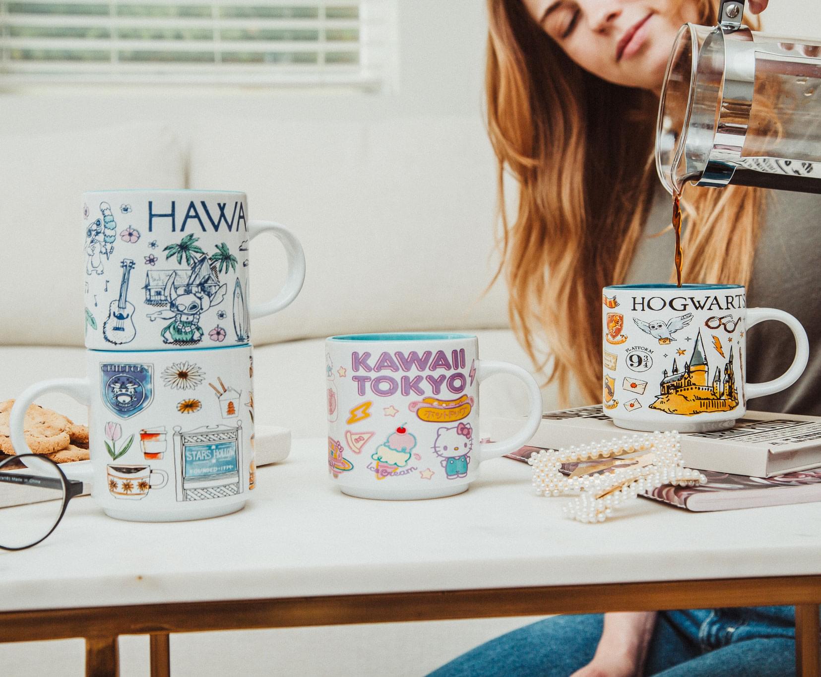 Sure, here is the corrected and grouped text from the image:

- HAWAII
- HOGWARTS
- KAWAII TOKYO
- STARS
- 97
- 4
- 0-P
- 80
- lexecam