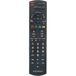 ZdalaMit - Replacement Remote N2QAYB000321 fit for Panasonic TV TC-P42C1N TC-P42PX14 TC-P42S1 TC-P42U1 TC-P42X1 TC-42PX14N TC50PS14 - Black