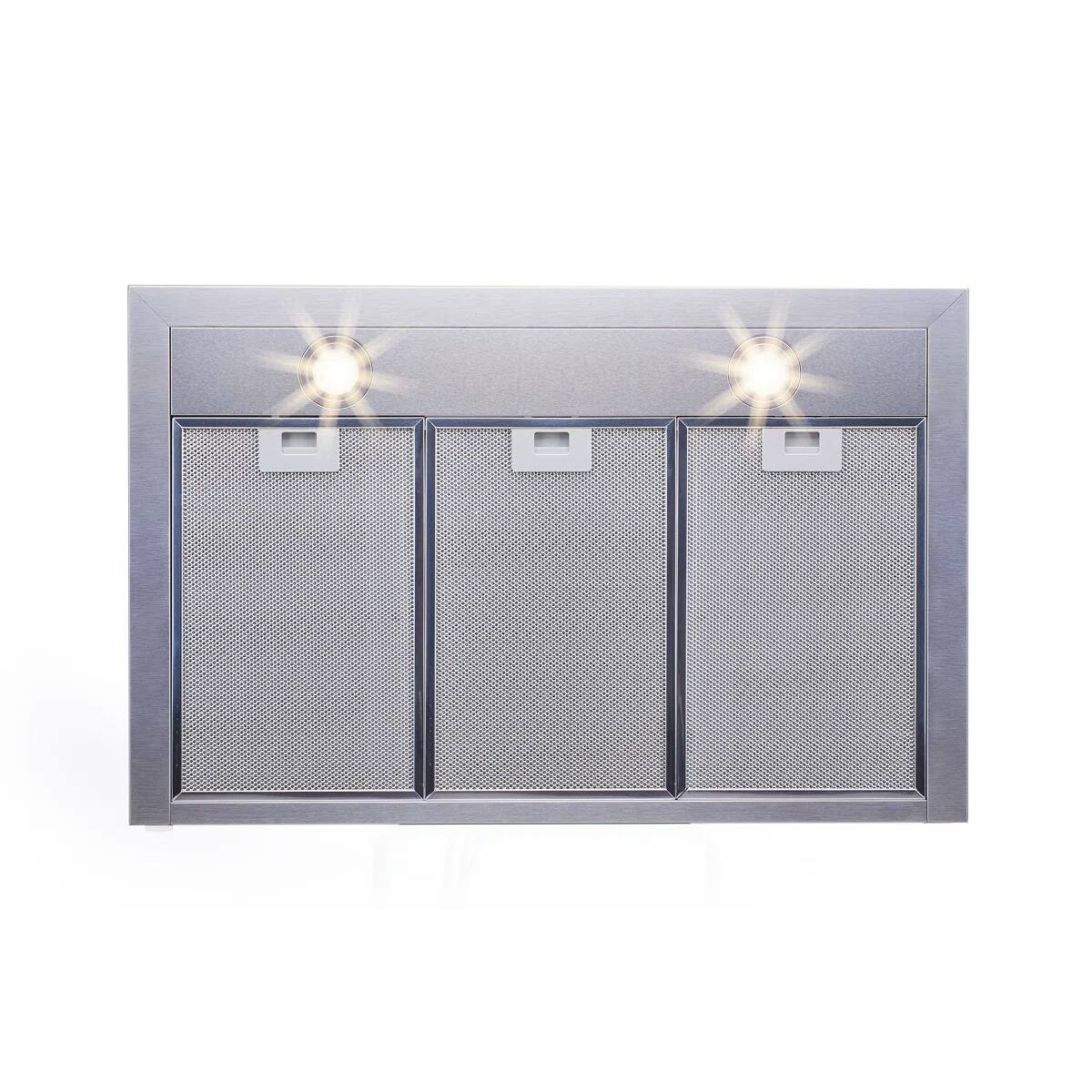 Left. Winflo - Winflo 30 inch Convertible 500 CFM Stainless Steel Wall Mount  Range Hood - Stainless Steel.