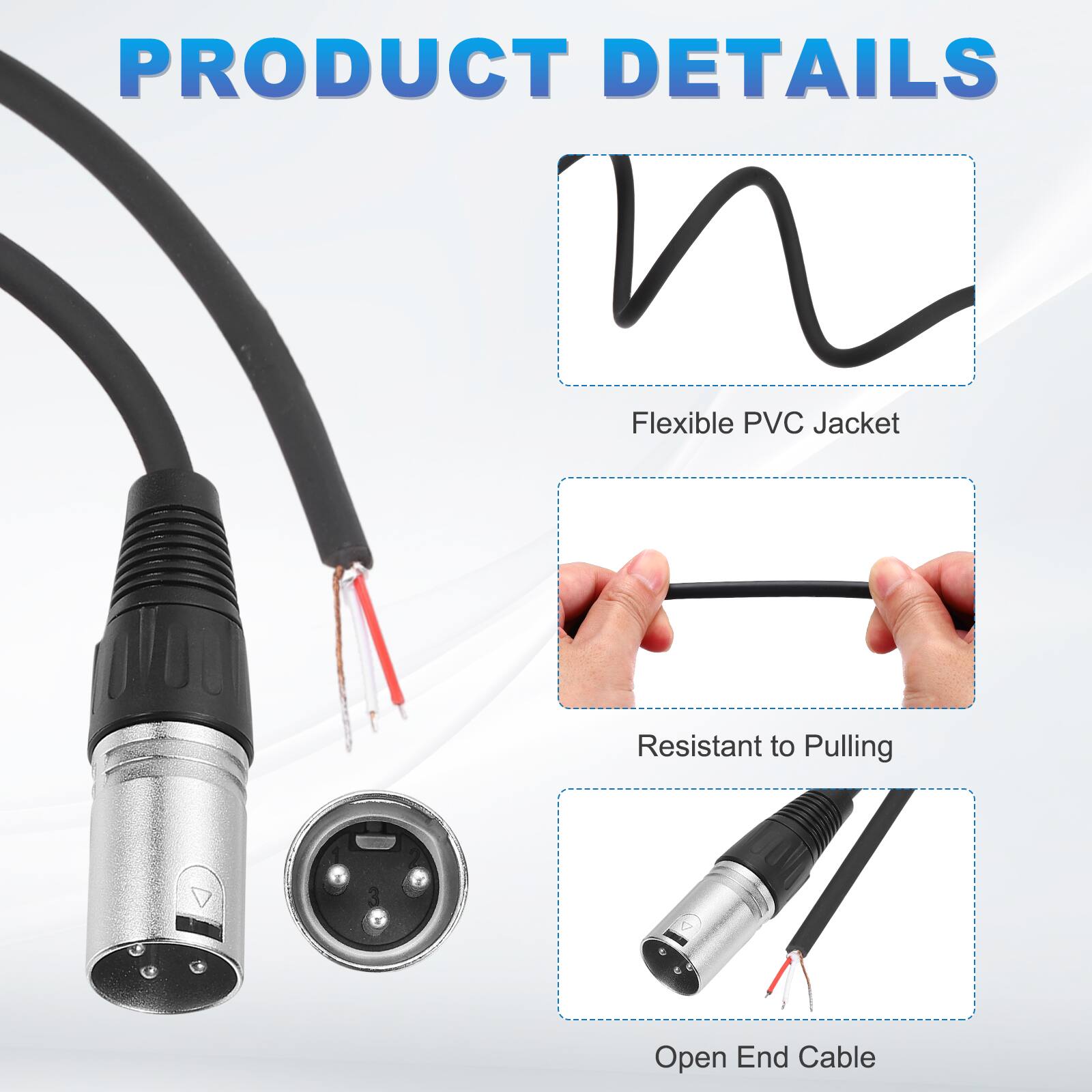 PRODUCT DETAILS

- Flexible PVC Jacket
- Resistant to Pulling
- Open End Cable