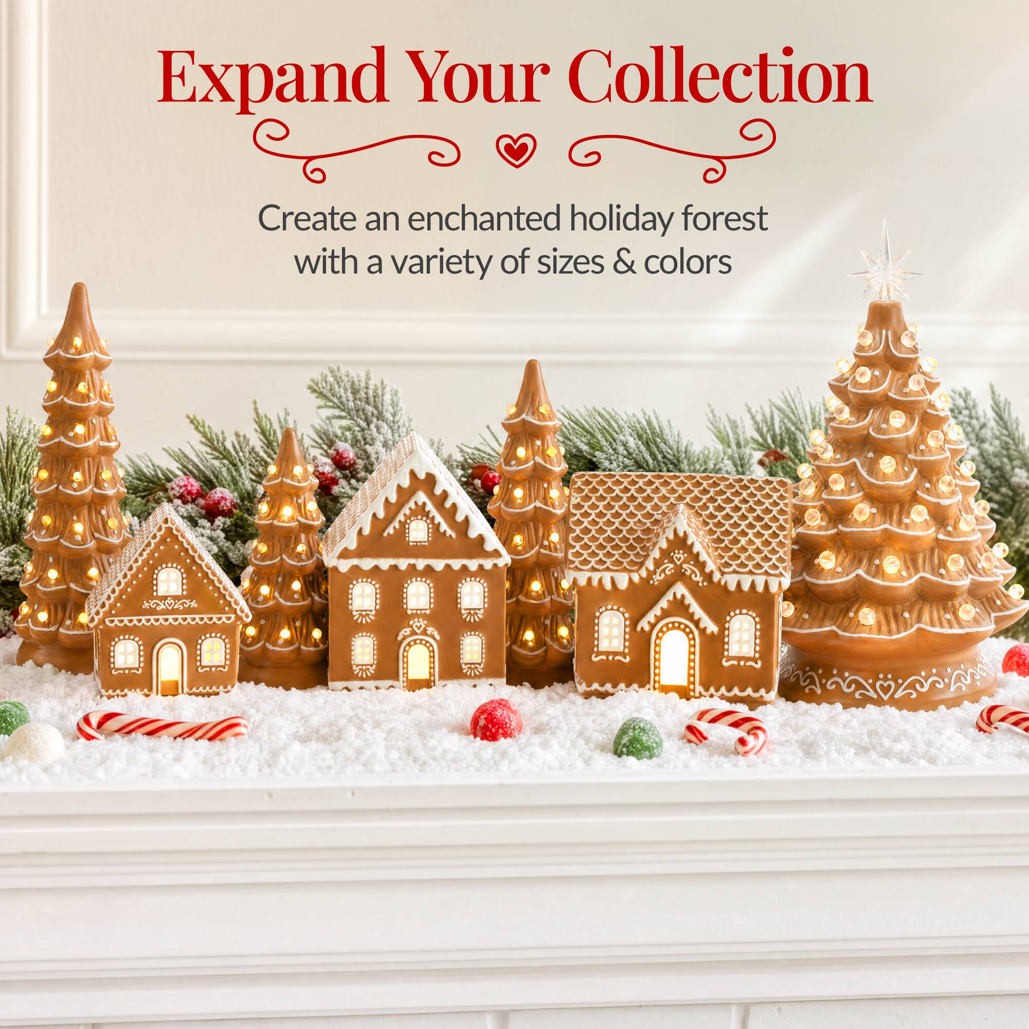 Expand Your Collection

Create an enchanted holiday forest with a variety of sizes & colors