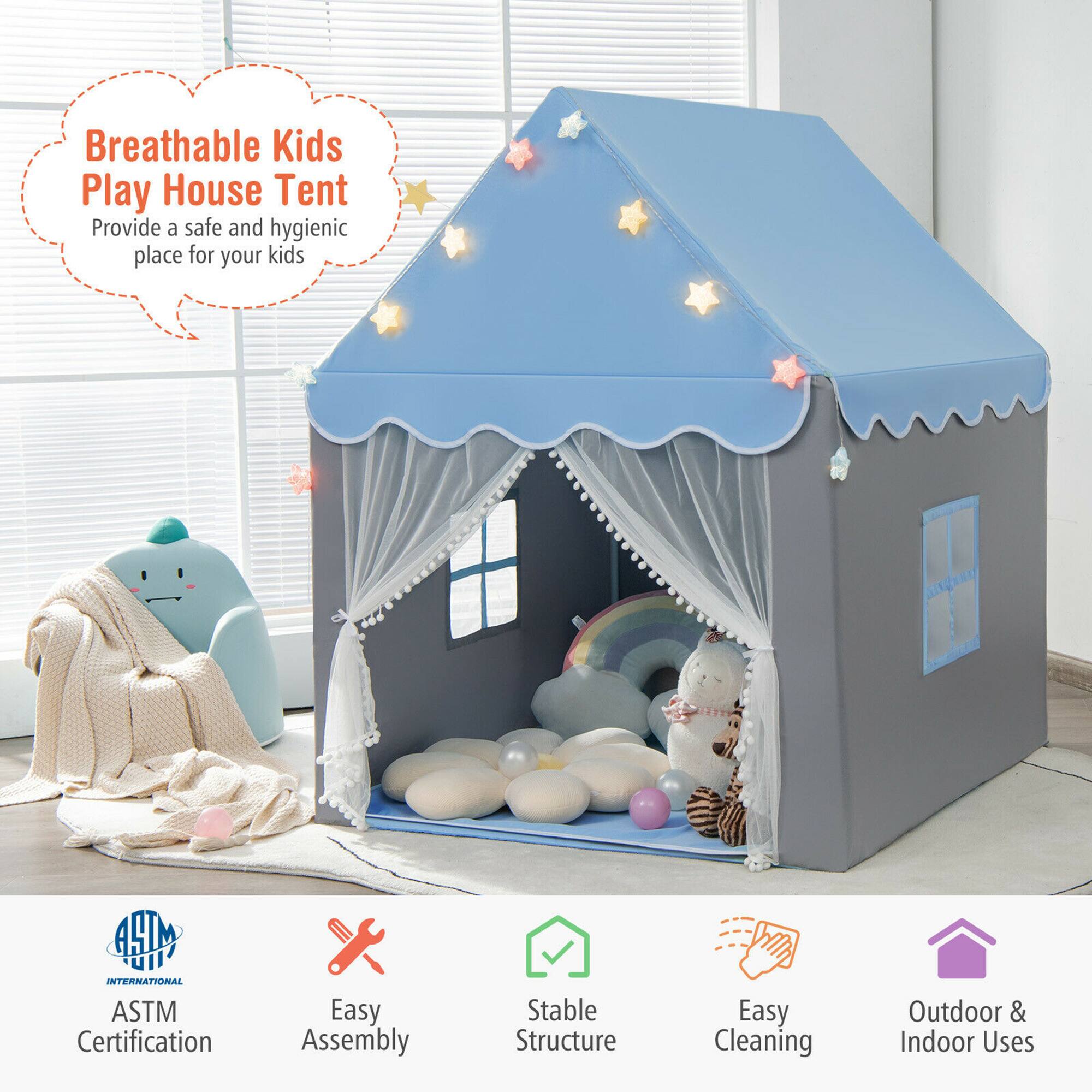 Breathable Kids Play House Tent  
Provide a safe and hygienic place for your kids  

ASTM Certification  
Easy Assembly  
Stable Structure  
Easy Cleaning  
Outdoor & Indoor Uses