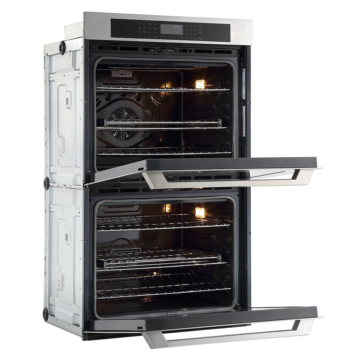 Back. Rangaire - Rangaire 30" Double Electric Wall Oven Self-cleaning Air Fry True Convection Stainless Steel RWOD301GS - Stainless steel.