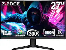 Z-EDGE 27"
1 MPRT ms
SRGB + 130% sRGB
300 Hz
1500R
Crosshair