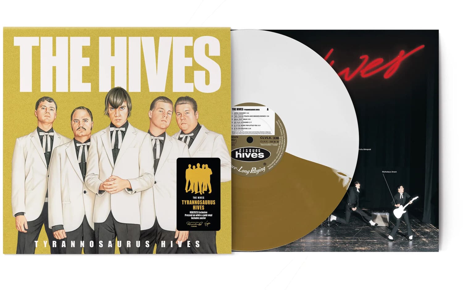 The Hives Tyrannosaurus Hives Limited White & Gold Colored Vinyl