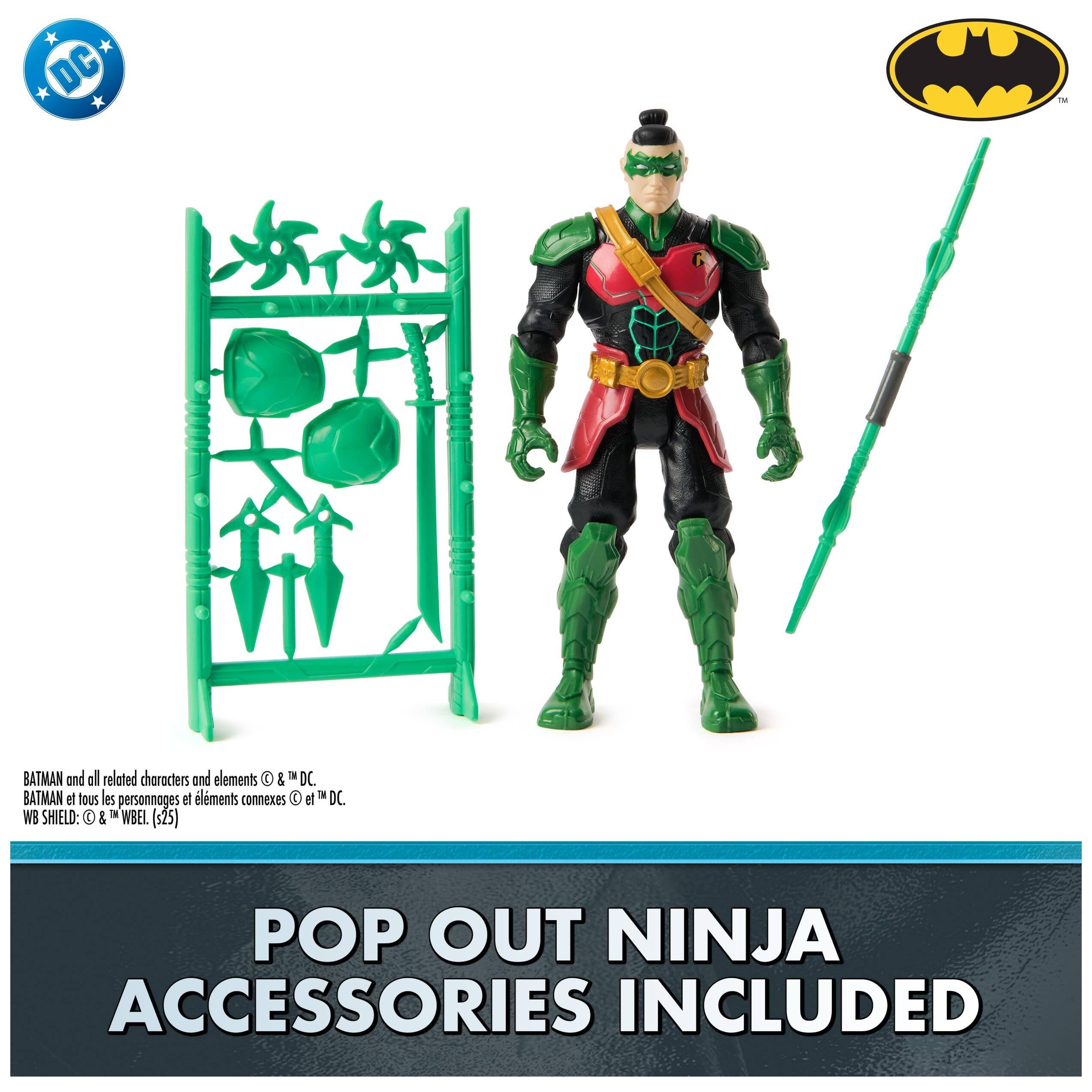 DC  
M  
G  
BATMAN and all related characters and elements © & DC.  
BATMAN et tous les personnages et éléments connexes © et TM DC.  
WB SHIELD: © & TM WBEI (325)  
POP OUT NINJA ACCESSORIES INCLUDED