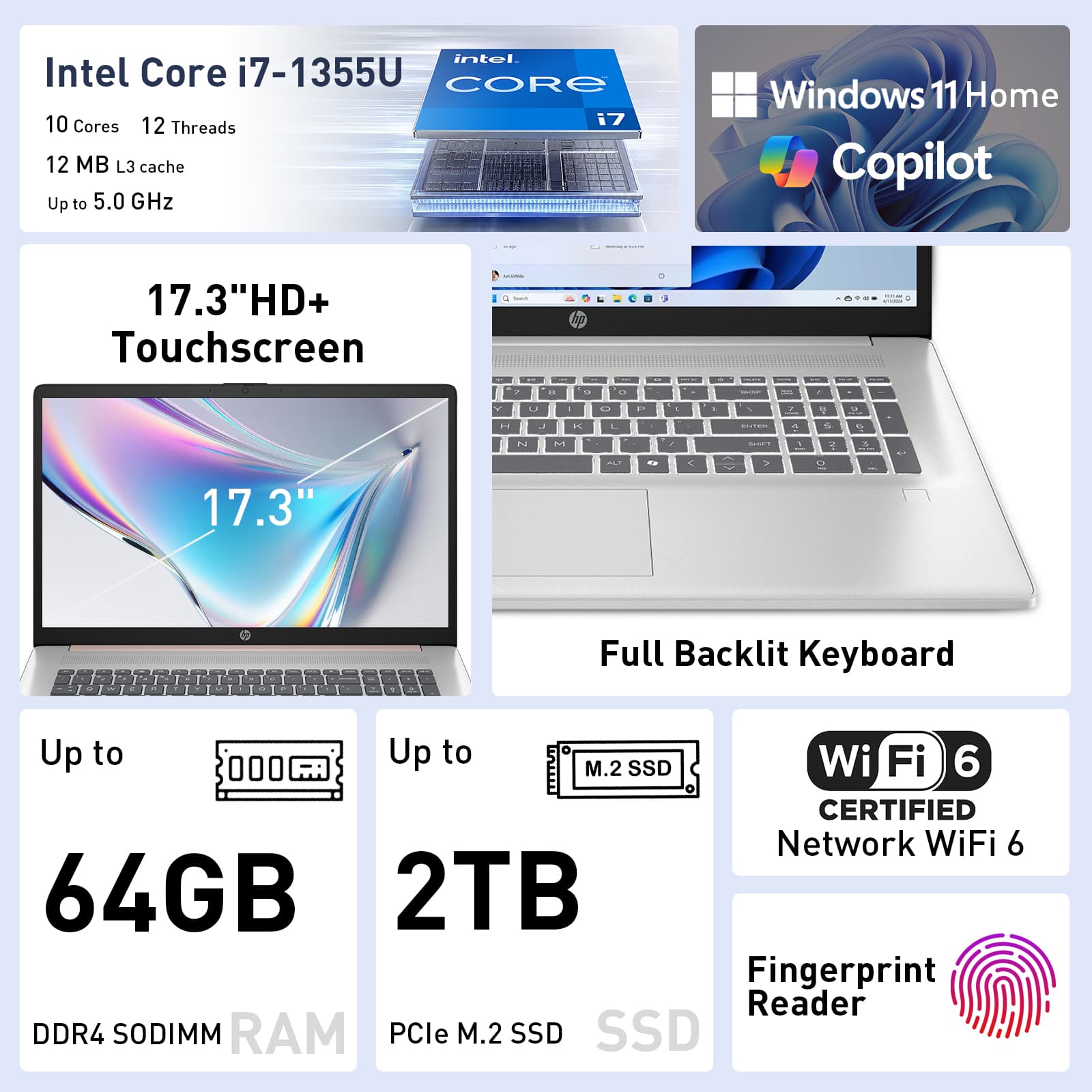 HP Upgraded 17.3