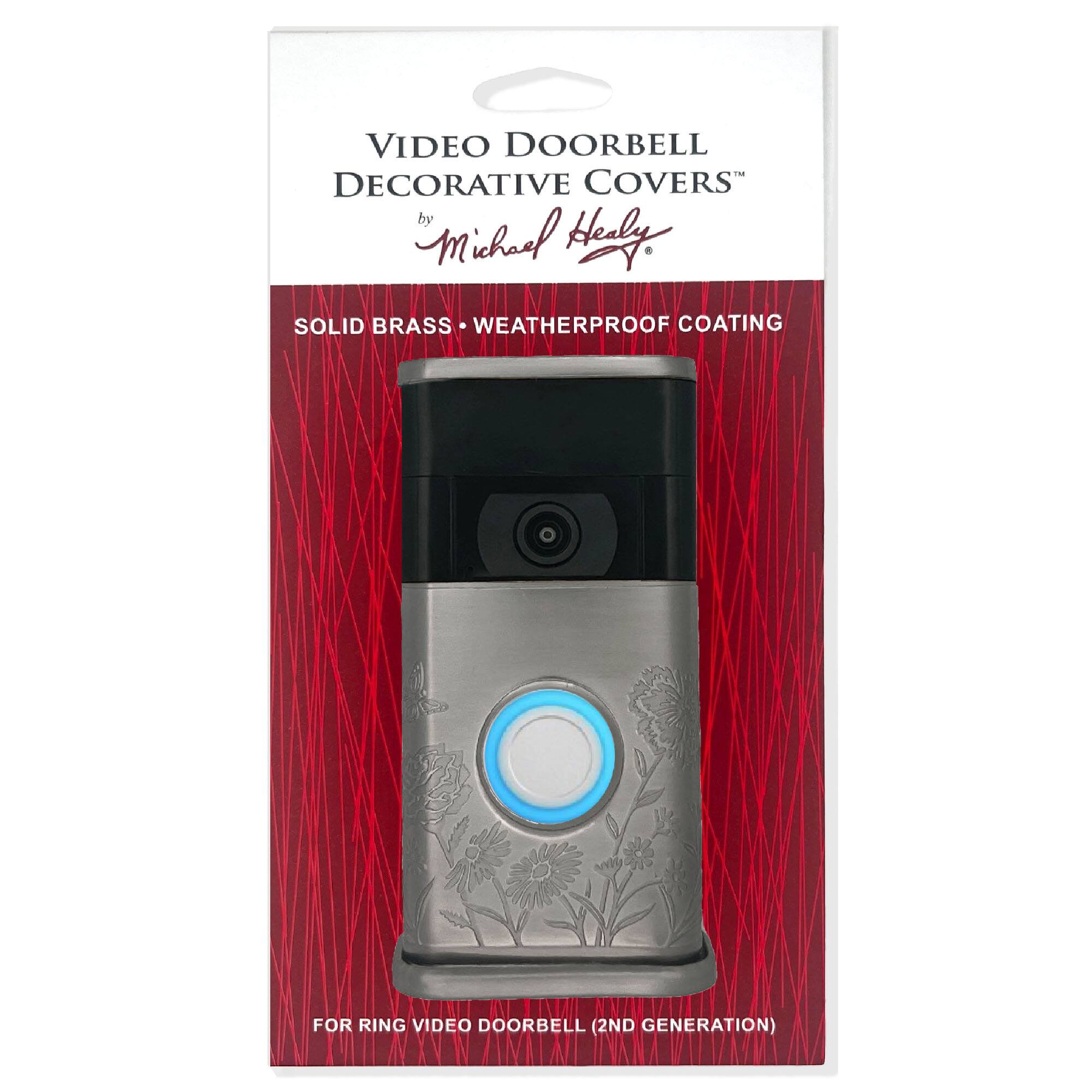 VIDEO DOORBELL DECORATIVE COVERS  
by Michael Healy  

SOLID BRASS • WEATHERPROOF COATING  

FOR RING VIDEO DOORBELL (2ND GENERATION)