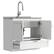 Back. Simpli Home - Reed All-In-One 36-inch Laundry Utility Sink and Cabinet - Pure White.