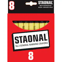 Crayola - Staonal Marking Crayons Black 8 Count