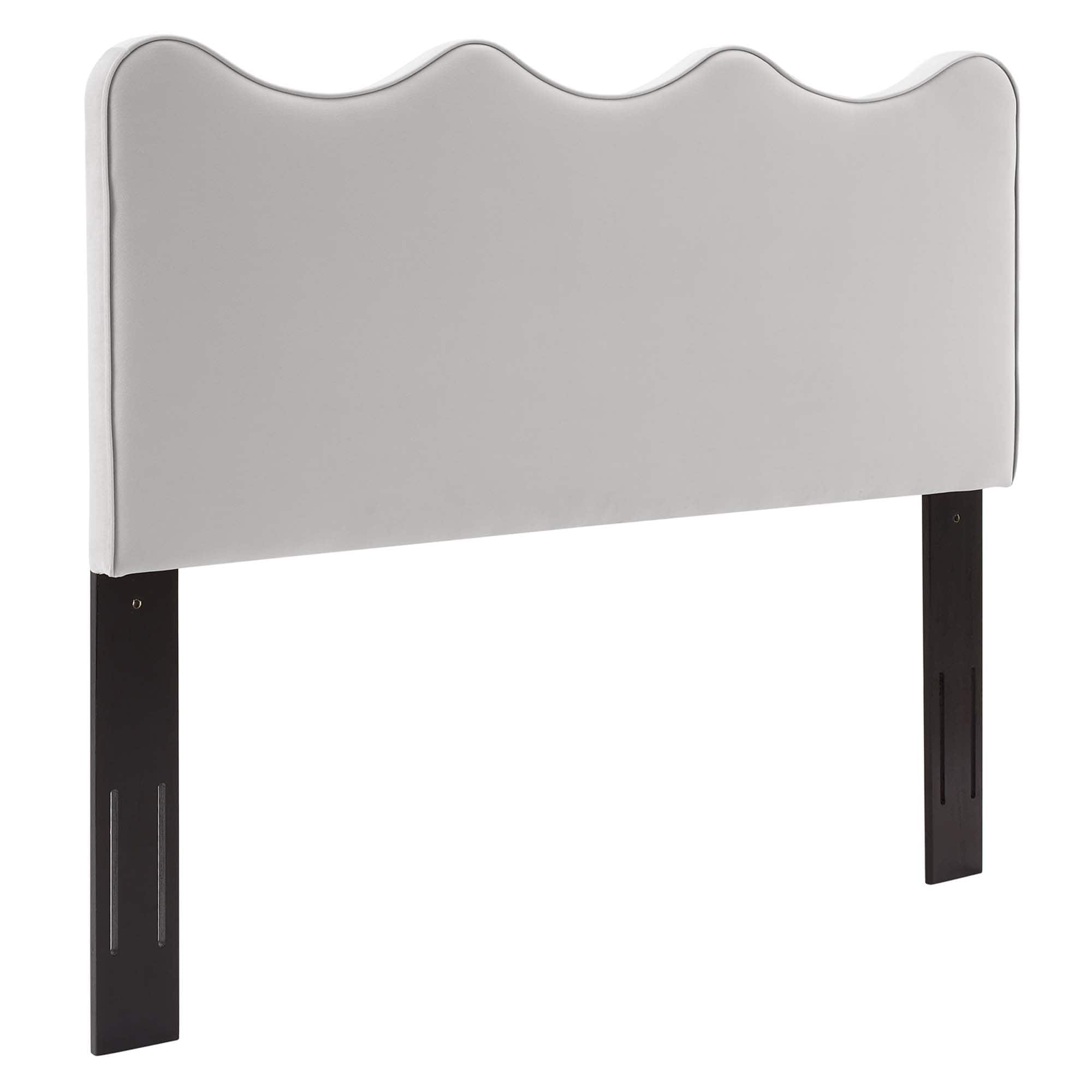 Athena Performance Velvet King/California King Headboard by Modway - Gray