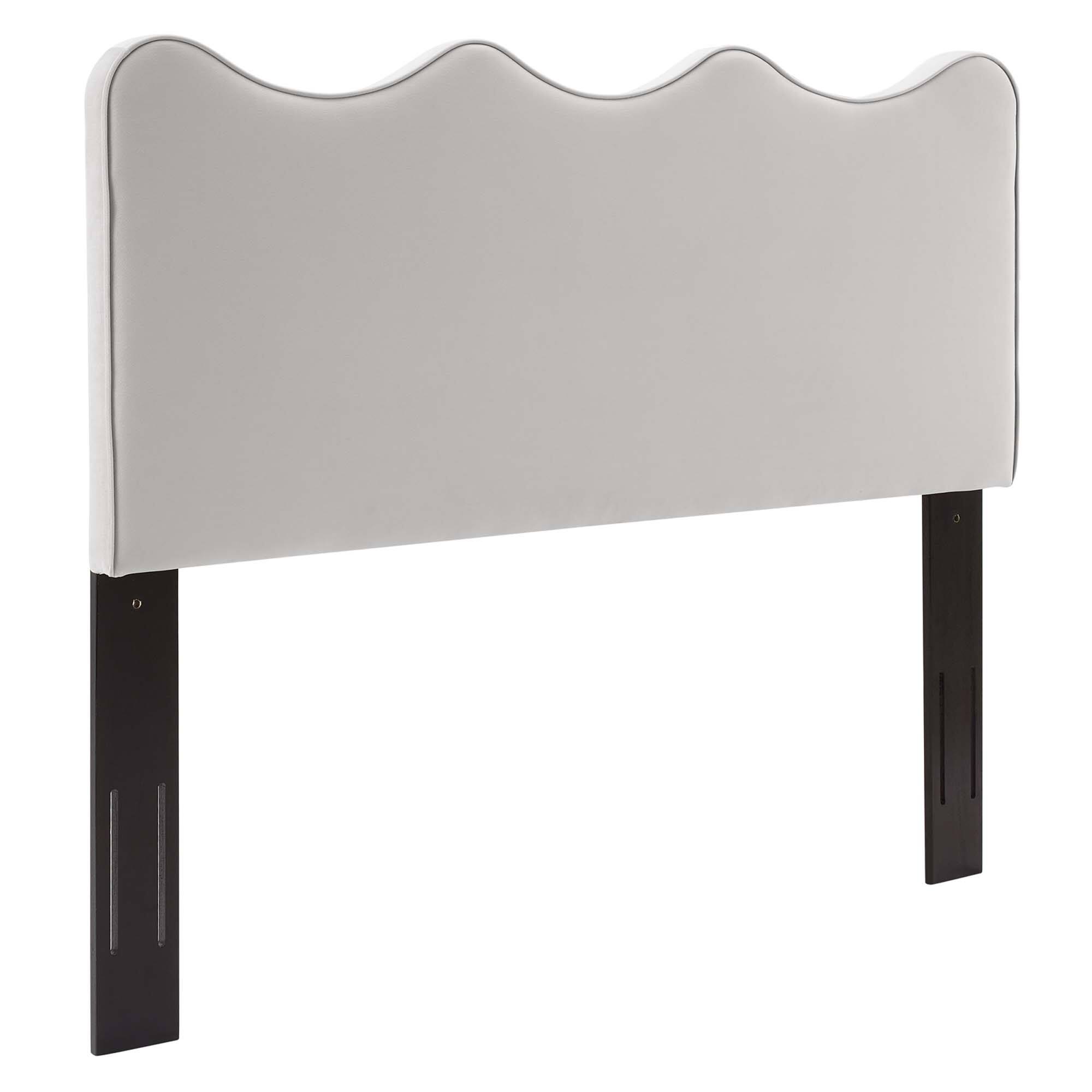 Front. Modway - Athena Performance Velvet King/California King Headboard by Modway - Gray.